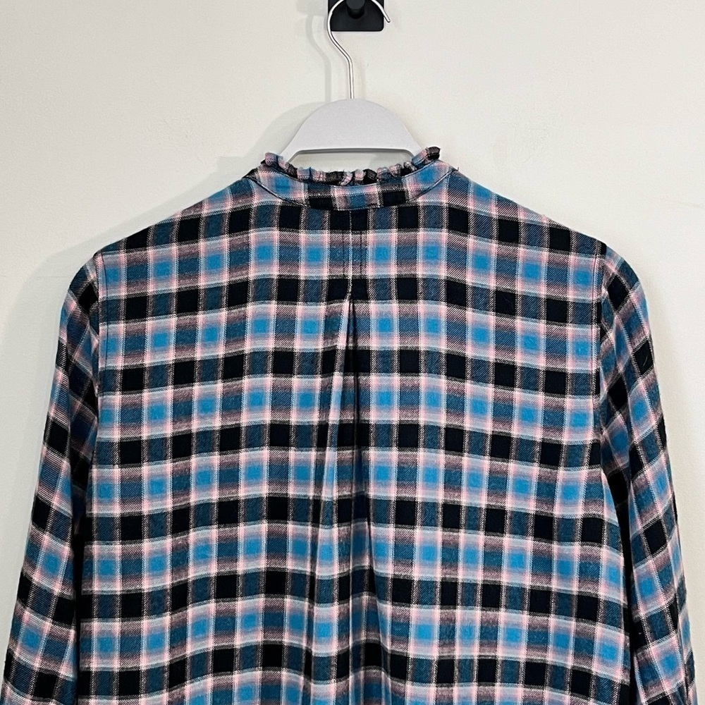 Rails Blue And Black Plaid Button Down Shirt - image 6